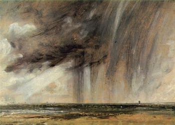John Constable : Seascape Study with Rain Cloud